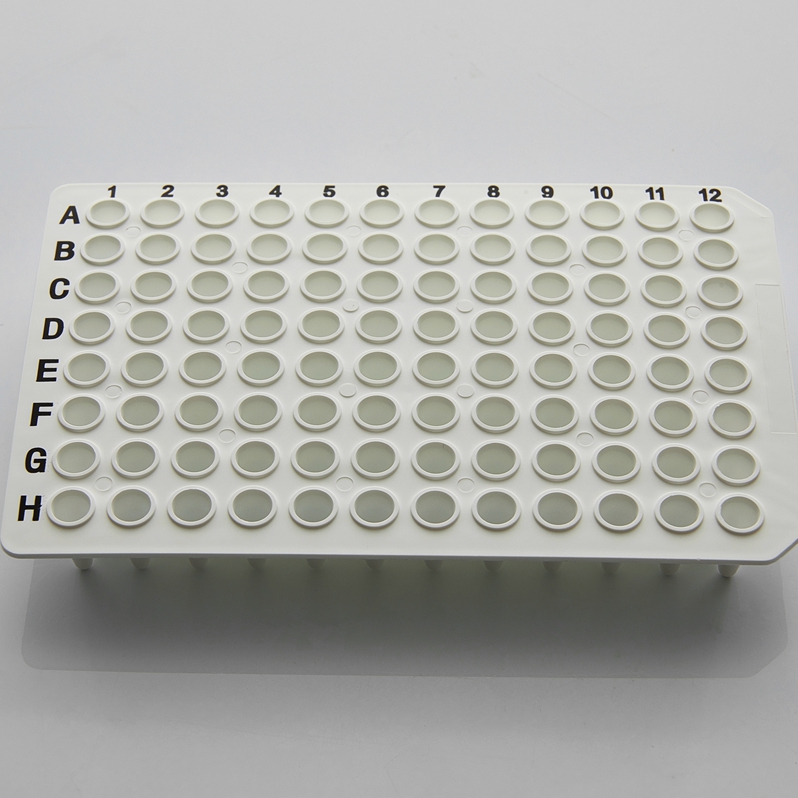 Roche 0.1ml PCR plate none skirt white color printing