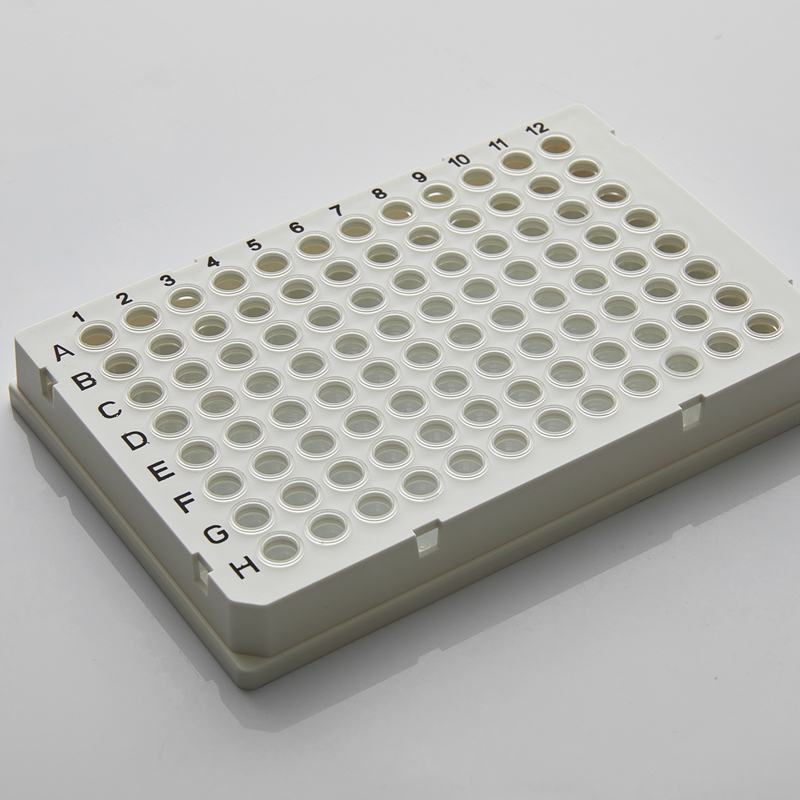 0.1ml PCR 全裙边.乳白边框.适配伯乐